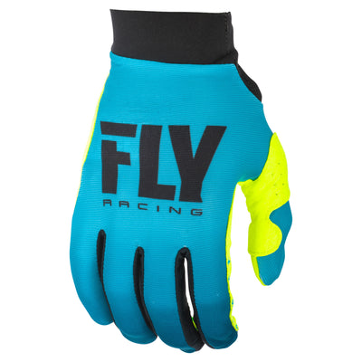 Fly Racing 2022 Pro Lite BMX Race Gloves-Blue/Hi-Vis