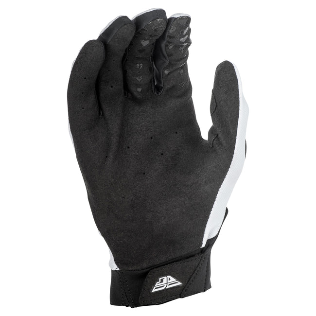 Fly Racing 2022 Pro Lite BMX Race Gloves-White/Black - 2