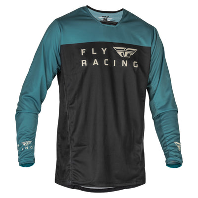 Fly Racing Radium BMX Race Jersey-Black/Evergreen/Sand