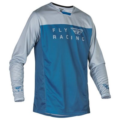 Fly Racing Radium BMX Race Jersey-Slate Blue/Grey
