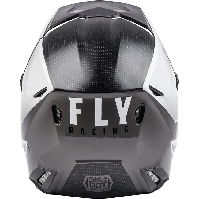 Fly Racing Kinetic Straight Edge BMX Race Helmet-Black/White - 3