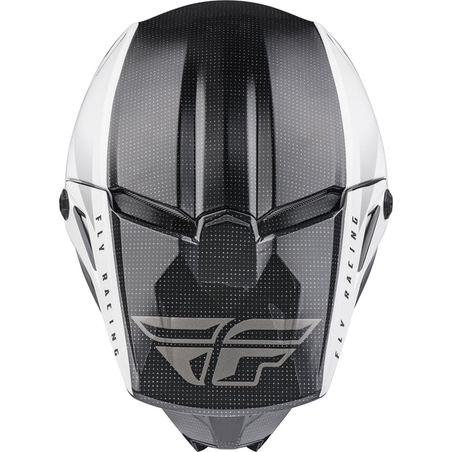 Fly Racing Kinetic Straight Edge BMX Race Helmet-Black/White - 4