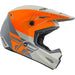 Fly Racing Kinetic Straight Edge BMX Race Helmet-Orange/Grey - 2