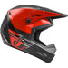 Fly Racing Kinetic Straight Edge BMX Race Helmet-Red/Black/Grey - 2