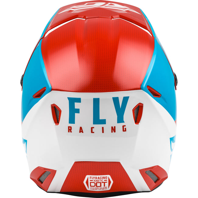 Fly Racing Kinetic Straight Edge BMX Race Helmet-Red/White/Blue – J&R ...