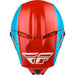 Fly Racing Kinetic Straight Edge BMX Race Helmet-Red/White/Blue - 4