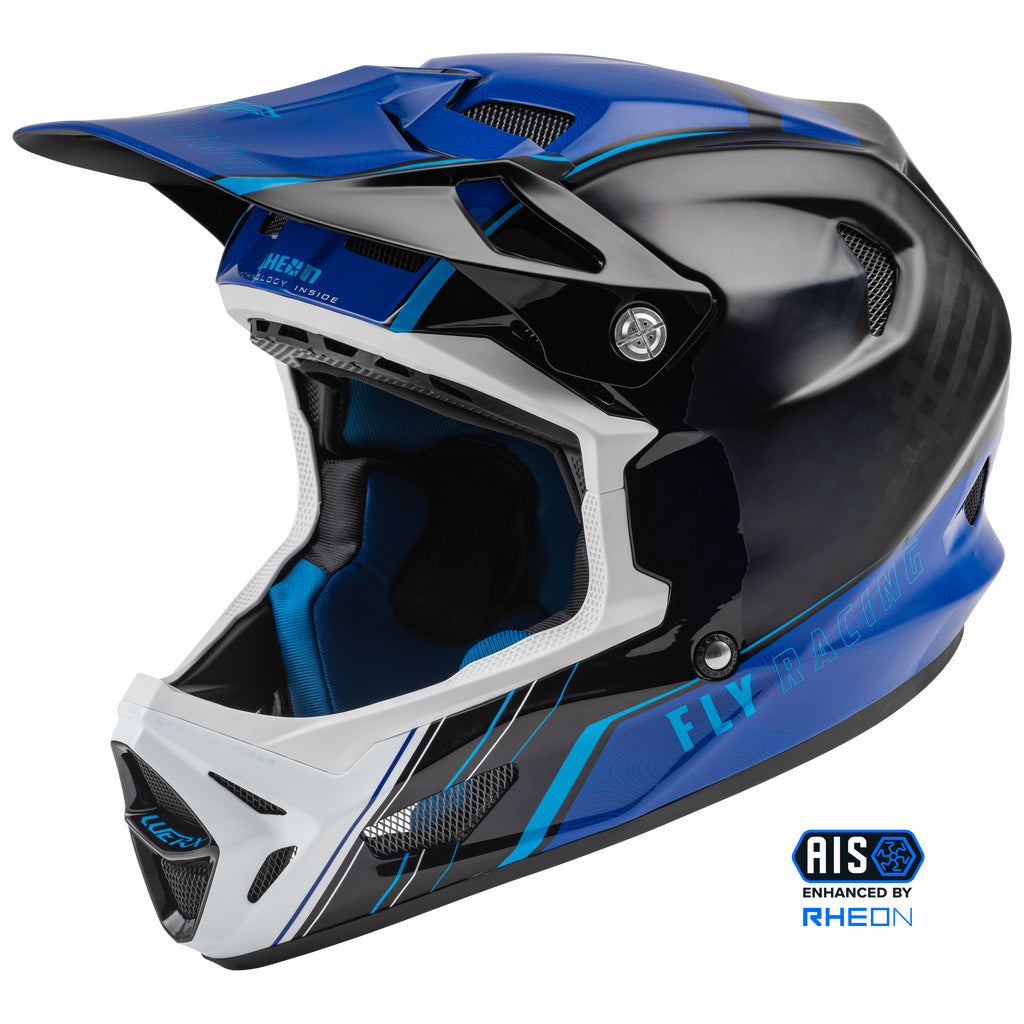 Fly Racing Werx-R BMX Race Helmet-Blue Carbon