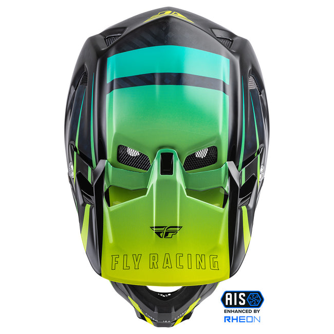 Fly Racing Werx-R BMX Race Helmet-Hi-Vis/Teal Carbon - 4