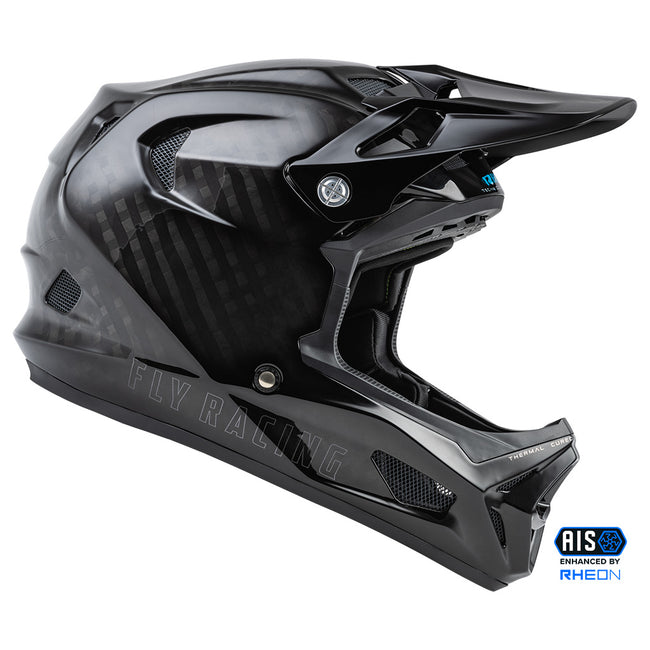 black carbon motorcycle helmet Fly Racing Werx-R Carbon BMX Race Helmet-Black Carbon – J&R Bicycles, Inc