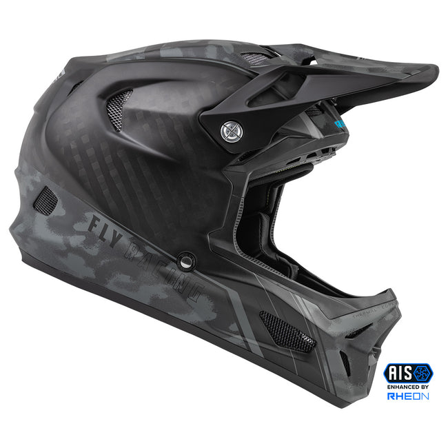 Fly Racing Werx-R Carbon BMX Race Helmet-Matte Camo Carbon - 1