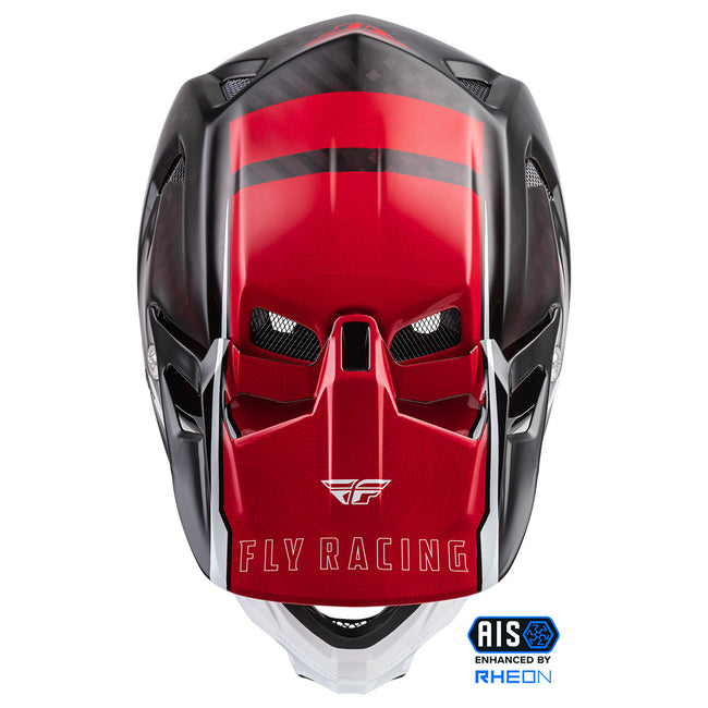 Fly Racing Werx-R Carbon BMX Race Helmet-Red Carbon - 4