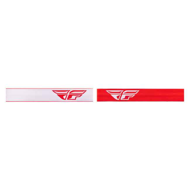 Fly Racing Zone Goggles-Red/White W/Silver Mirror/Smoke Lens - 2