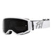 Fly Racing Zone Goggles-White W/Dark Smoke/Smoke Lens - 1