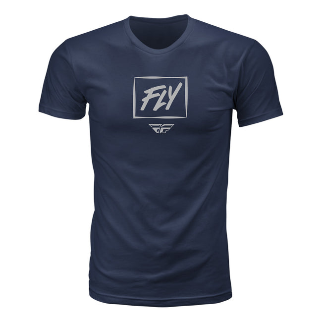 Fly Racing Zoom T-Shirt-Navy - 1