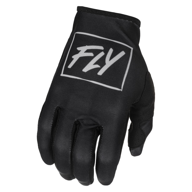 Fly Racing 2022 Lite BMX Race Gloves-Black/Grey - 1