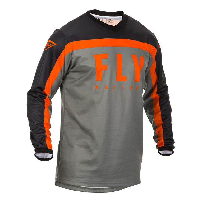 Fly Racing F-16 BMX Race Jersey-Grey/Black/Orange - 1