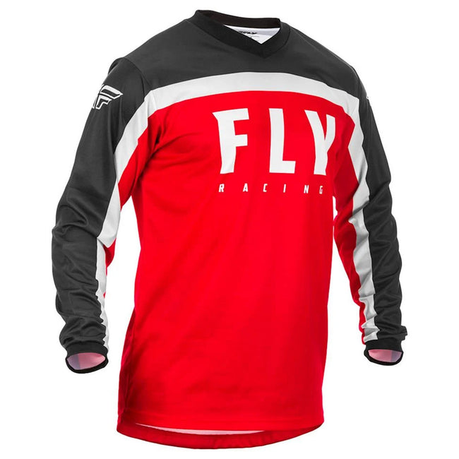 Fly Racing F-16 BMX Race Jersey-Red/Black/White - 1