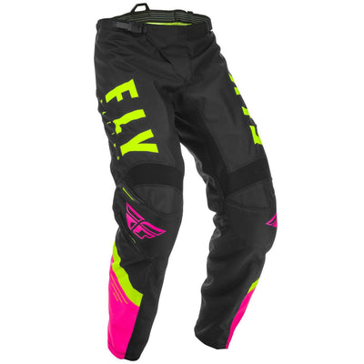 Fly Racing F-16 BMX Race Pants-Neon Pink/Black/Hi-Vis