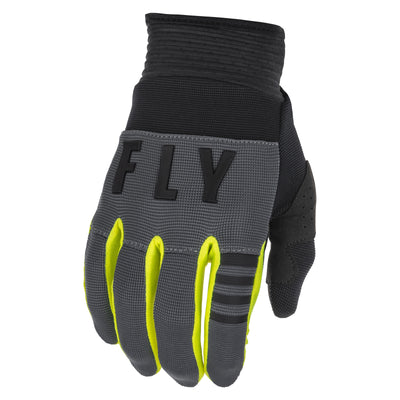 Fly Racing 2022 F-16 BMX Race Gloves-Grey/Black/Hi-Vis
