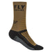 Fly Racing 2022 Factory Rider Socks-Khaki/Black/Grey - 1