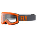 Fly Racing 2022 Focus Goggles-Grey/Orange w/Clear Lens - 1