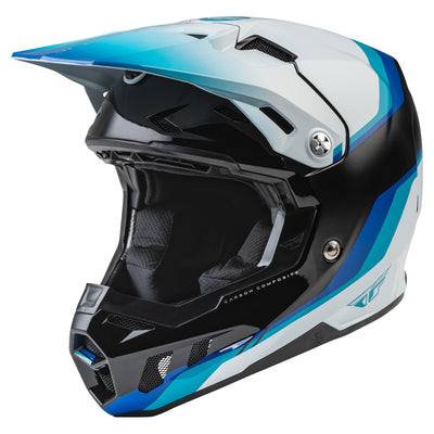 Fly Racing 2022 Formula CC Driver BMX Race Helmet-Black/Blue/White