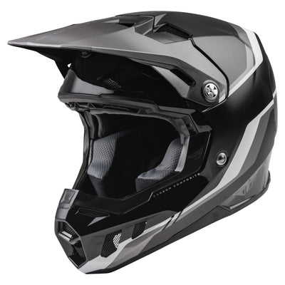 Fly Racing 2022 Formula CC Driver BMX Race Helmet-Black/Charcoal/White