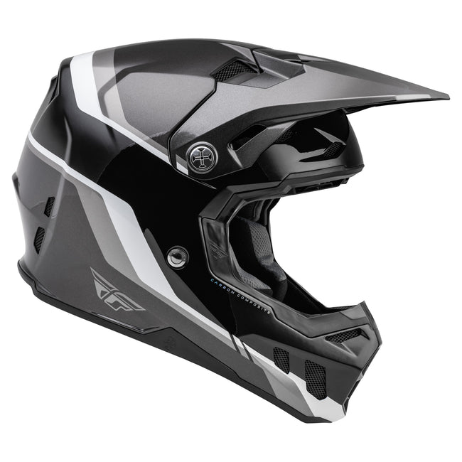 Fly Racing 2022 Formula CC Driver BMX Race Helmet-Black/Charcoal/White - 2