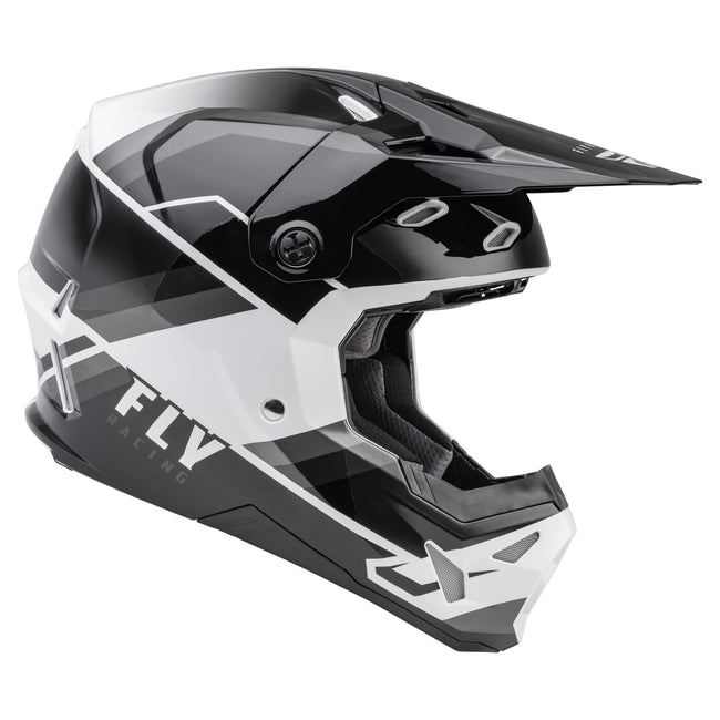 Fly Racing 2022 Formula CP Rush BMX Race Helmet-Grey/Black/White - 2
