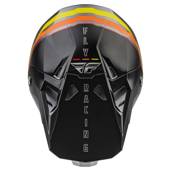 Fly Racing 2022 Formula CP S.E. Speeder BMX Race Helmet-Black/Yellow/Red - 4