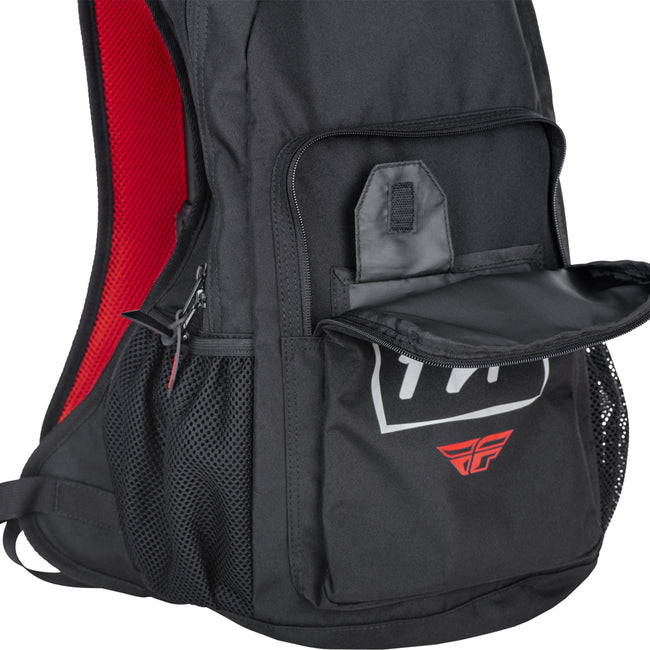 Fly Racing 2022 Jump Pack Backpack-Black/Grey/Red - 4