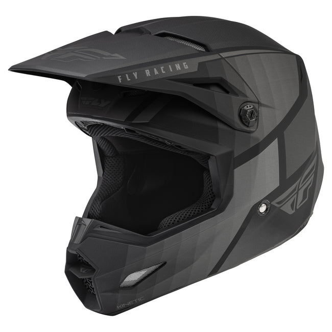 Fly Racing 2022 Kinetic Drift BMX Race Helmet-Matte Black/Charcoal - 1