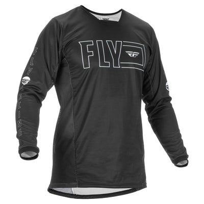 Fly Racing 2022 Kinetic Fuel BMX Race Jersey-Black/White