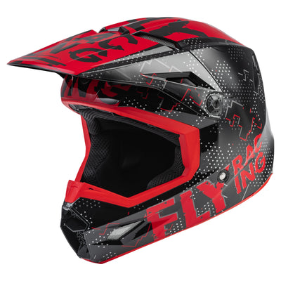 Fly Racing 2022 Kinetic Scan BMX Race Helmet-Black/Red