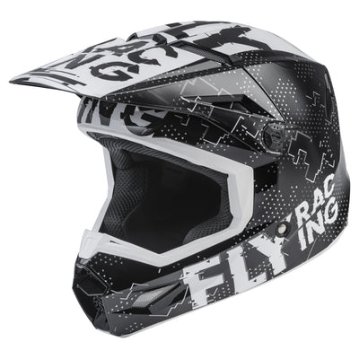 Fly Racing 2022 Kinetic Scan BMX Race Helmet-Black/White