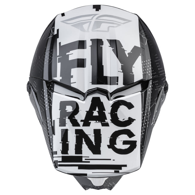 Fly Racing 2022 Kinetic Scan BMX Race Helmet-Black/White - 4