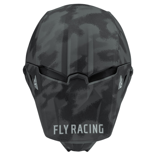 Fly Racing 2022 Kinetic S.E. Tactic BMX Race Helmet-Matte Grey Camo - 4