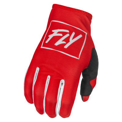 Fly Racing 2022 Lite BMX Race Gloves-Red/White