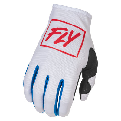 Fly Racing 2022 Lite BMX Race Gloves-Red/White/Blue