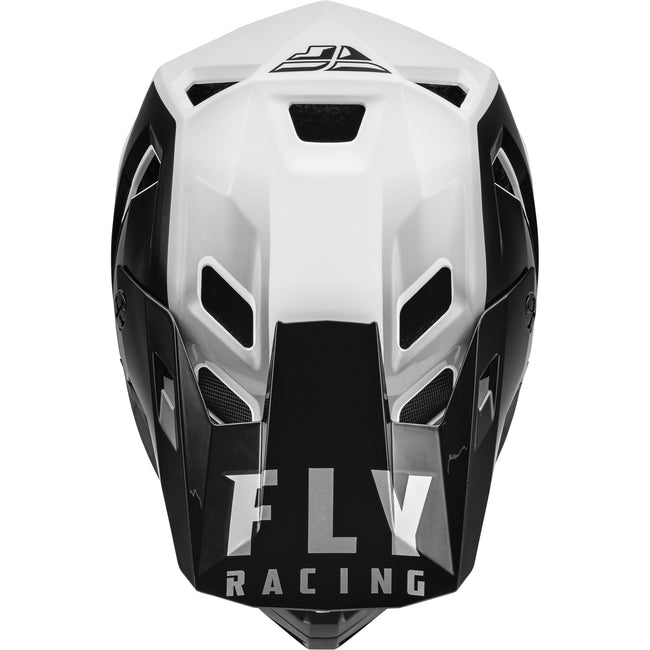Fly Racing Rayce BMX Race Helmet-Black/White - 4