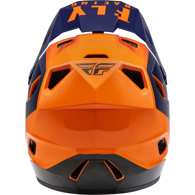Fly Racing Rayce BMX Race Helmet-Navy/Orange/Red - 3