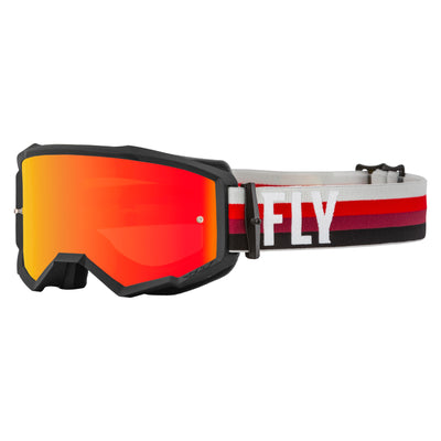 Fly Racing 2022 Zone Goggles-Black/Red w/Red Mirror/Amber Lens