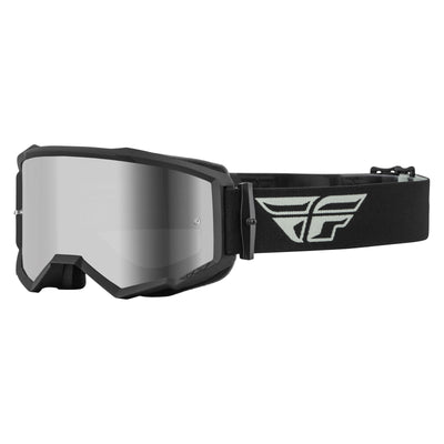 Fly Racing 2022 Zone Goggles-Grey/Black W/Silver Mirror/Smoke Lens