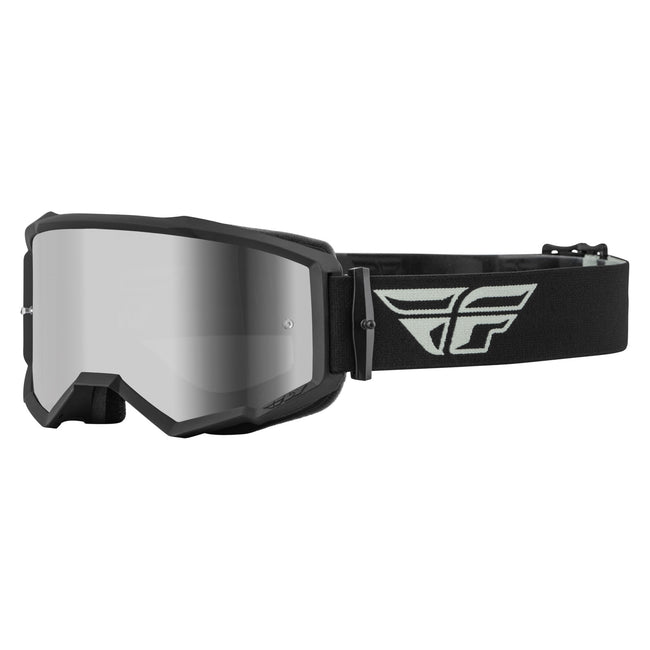 Fly Racing 2022 Zone Goggles-Grey/Black W/Silver Mirror/Smoke Lens - 1