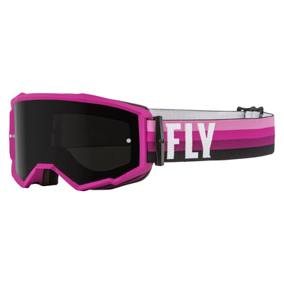 Fly Racing 2022 Zone Goggles-Pink/Black w/Dark Smoke Lens