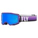 Fly Racing 2022 Zone Goggles-Purple/Black w/Sky Blue Mirror/Smoke Lens - 1