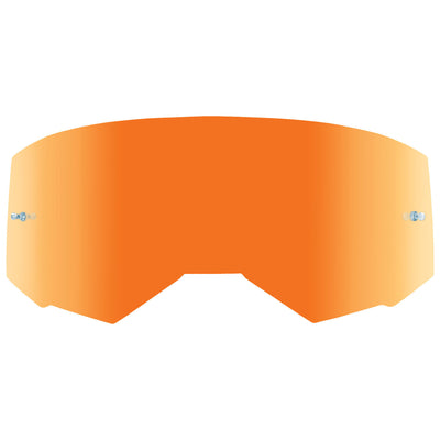 Fly Racing Zone Pro/Zone/Focus Goggles Replacement Lenses-Orange Mirror/Smoke