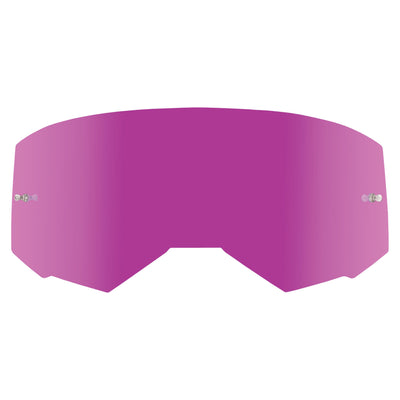 Fly Racing Zone Pro/Zone/Focus Goggles Replacement Lenses-Pink Mirror/Smoke