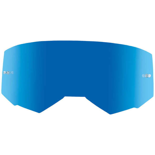 Fly Racing Zone Pro/Zone/Focus Goggles Replacement Lenses-Sky Blue Mirror/Smoke - 1