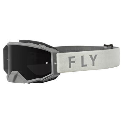 Fly Racing 2022 Zone Pro Goggles-Grey w/Dark Smoke Lens